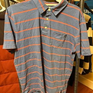 Brooks Brothers Blue and Orange Polo Shirt